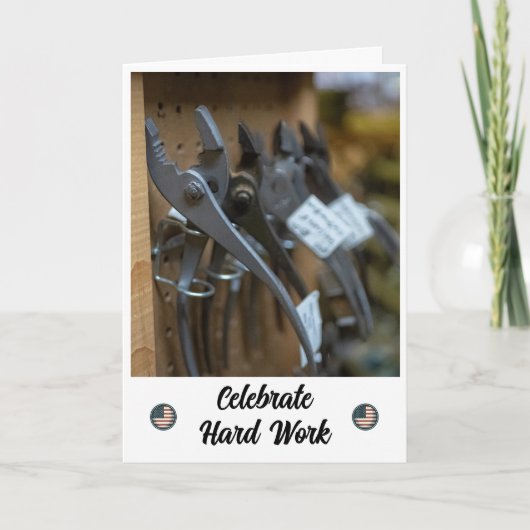 Erfolgreiche Arbeitstagskarte Dankeskarte (Vorderseite)