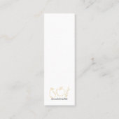 Erfolgreiche, blühende Lesezeichen der Book Card Telefonnummerkarte (Rückseite)