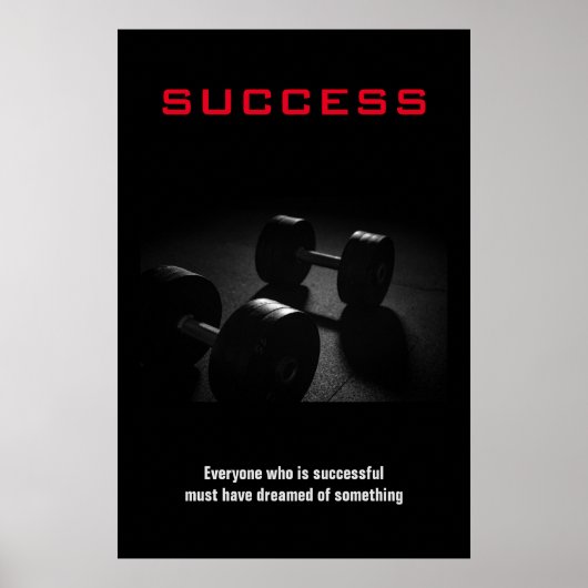 Erfolgreiche Bodybuilding Schulung Motivierend Poster (Vorne)