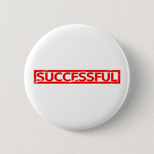 Erfolgreiche Briefmarke Button (Vorderseite)