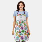 ERFOLGREICHE COOKING NACH NAMEN Lila Schürze (Getragen)