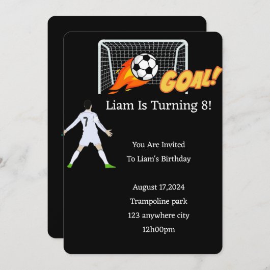 ERFOLGREICHE EINLADUNG FÜR JUNGEN (Vorne/Hinten)