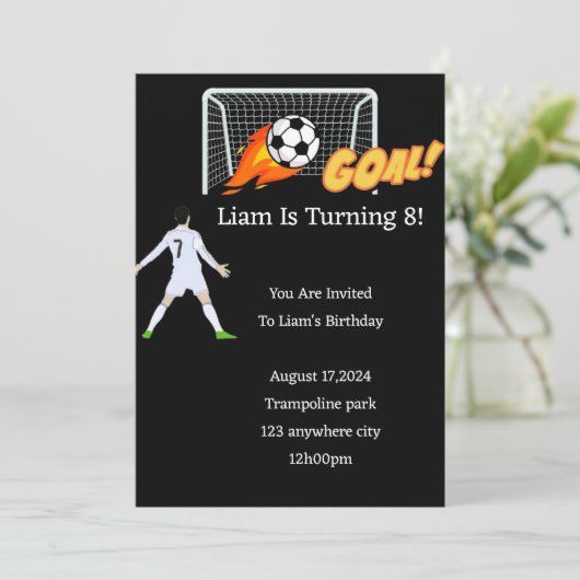 ERFOLGREICHE EINLADUNG FÜR JUNGEN (Stehend Vorderseite)