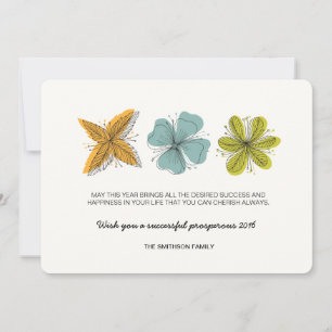 Erfolgreiche Erfolgskarte für das neue Jahr Feiertagskarte