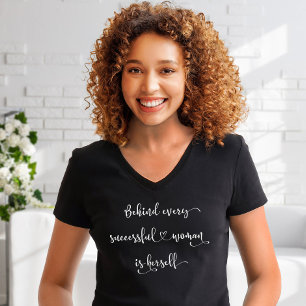 Erfolgreiche Frau Feministische Zitat Fette Modern T-Shirt