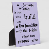 Erfolgreiche Frauen Plaque Fotoplatte (Seite)