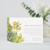 ERFOLGREICHE INFORMATIONEN ÜBER DEN CACTUS-WASSERF EINLADUNG (Stehend Vorderseite)