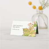 ERFOLGREICHE KACTUS-FLORALWEICHEN PLATZKARTE (Rückseite)