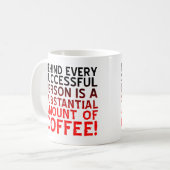 Erfolgreiche Kaffeemaschine lustige Schläge oder R Kaffeetasse (Vorderseite Links)