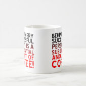 Erfolgreiche Kaffeemaschine lustige Schläge oder R Kaffeetasse (Mittel)