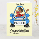 Erfolgreiche männliche Testkarte Karte (Gelbe Blume)