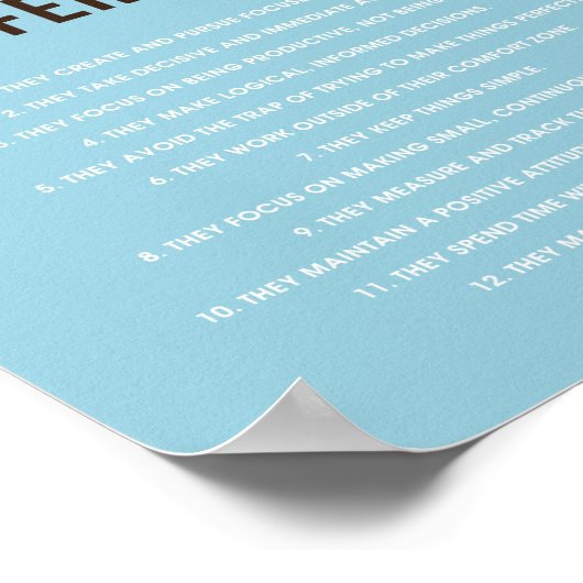 Erfolgreiche Menschen 8"x 10" Art Print Poster (Ecke)