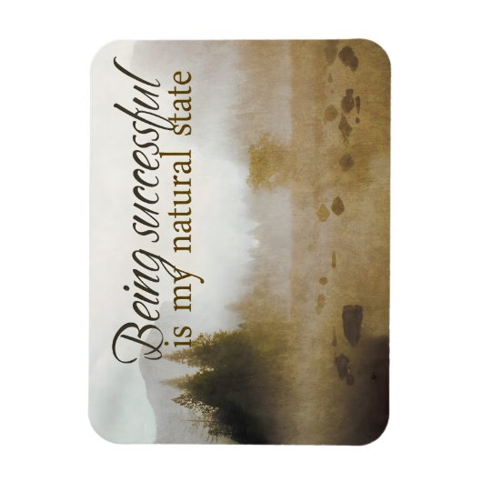 Erfolgreiche Motivation Affirmation Flexibel Magnet (Vertikal)