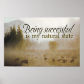 Erfolgreiche Motivation Affirmation Poster (Vorne)