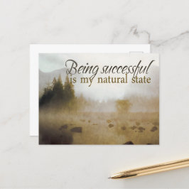 Erfolgreiche Motivation Affirmation Postkarte