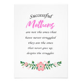 Erfolgreiche Mütter sind nicht das Geschenk ihrer  Fotodruck (Vorne)