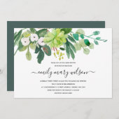 ERFOLGREICHE SCHICHTKRAFT WATERCOLOR BABY DUSCHE EINLADUNG (Vorne/Hinten)