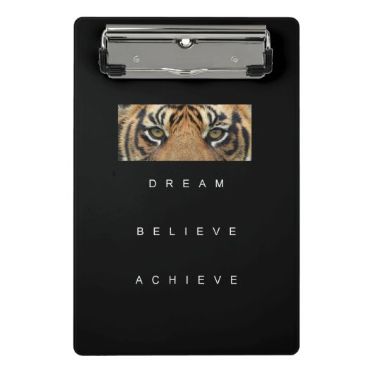 Erfolgreiche Selbstverbesserung Motivierend Zitat  Mini Klemmbrett (Vorderseite)