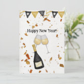 Erfolgreiche Silvesterkarte Feiertagskarte (Stehend Vorderseite)