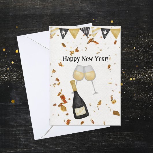 Erfolgreiche Silvesterkarte Feiertagskarte