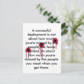 Erfolgreiche Stationierung/BLOODY BULLET HOLES Postkarte (Stehend Vorderseite)