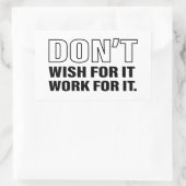 Erfolgreiche Tipps Zitat Kunst Cooler Text Grafik Rechteckiger Aufkleber (Tasche)