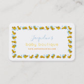 Erfolgreiche Yellow Duckies & Blue Dots Visitenkar Visitenkarte (Vorderseite)