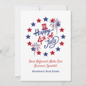 Erfolgreicher 4. Juli-Referenden machen Business S Dankeskarte (Vorderseite)