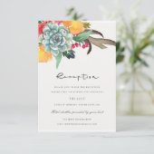 ERFOLGREICHER ANTLER BOHEMISCH ALLER EMPFANG EINLADUNG (Stehend Vorderseite)