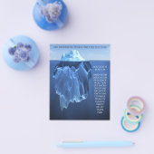 Erfolgreicher Eisberg - motivieren, inspiriert Flyer (Einzeln)