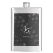 "Erfolgreicher Geschäftsmann" Persönliche Silver M Flachmann (Vorderseite)