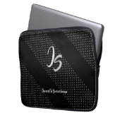 "Erfolgreicher Geschäftsmann" Persönliche Silver M Laptopschutzhülle (Vorderseite Links)