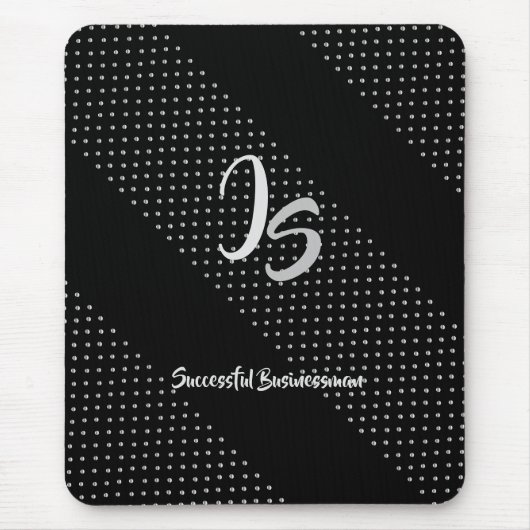 "Erfolgreicher Geschäftsmann" Persönliche Silver M Mousepad (Vorne)