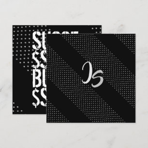 Erfolgreicher Geschäftsmann Persönliches Silber-Mo Einladung