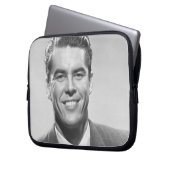 Erfolgreicher Mann Laptopschutzhülle (Vorderseite Links)