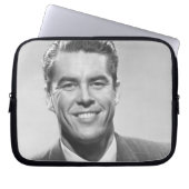 Erfolgreicher Mann Laptopschutzhülle (Vorderseite)