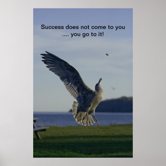 Erfolgreicher motivierend Druck Poster (Vorne)
