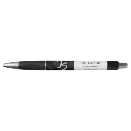 Erfolgreiches Businessman Personal Silver Monogram Kugelschreiber (Vorderseite)