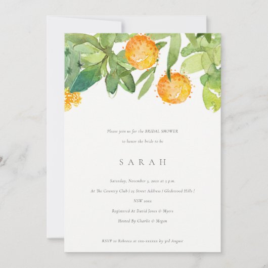 ERFOLGREICHES CACTUS-BRAUTPARTY EINLADUNG (Vorderseite)