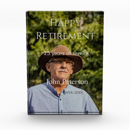 Erfolgreiches Foto Jahr der Dienstjahre (Vorderseite)