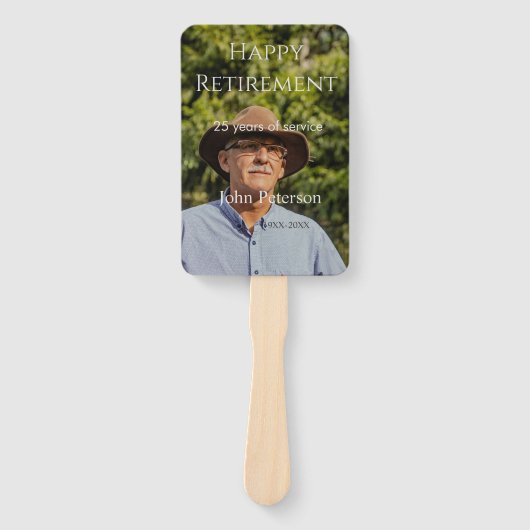 Erfolgreiches Foto Jahr der Dienstjahre Fächer (Vorderseite)