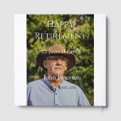 Erfolgreiches Foto Jahr der Dienstjahre Gästebuch (Rückseite)