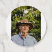 Erfolgreiches Foto Jahr der Dienstjahre Geschenkanhänger (Rückseite)