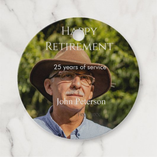 Erfolgreiches Foto Jahr der Dienstjahre Geschenkanhänger (Vorderseite)