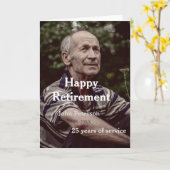 Erfolgreiches Foto Jahr der Dienstjahre Karte (Gelbe Blume)