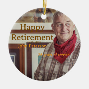 Erfolgreiches Foto Jahr der Dienstjahre Keramik Ornament