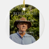 Erfolgreiches Foto Jahr der Dienstjahre Keramik Ornament (Hinten)