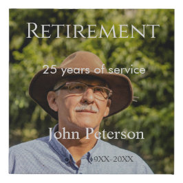 Erfolgreiches Foto Jahr der Dienstjahre Künstlicher Leinwanddruck