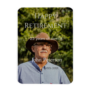 Erfolgreiches Foto Jahr der Dienstjahre Magnet