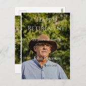 Erfolgreiches Foto Jahr der Dienstjahre Postkarte (Vorne/Hinten)